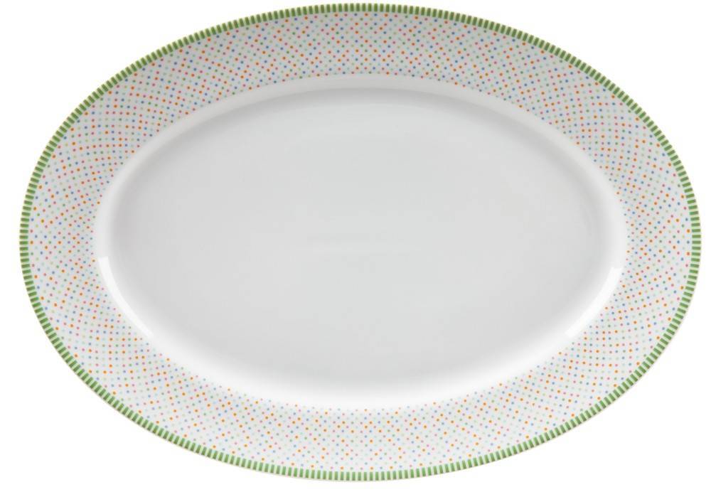 IONIA ΠΙΑΤΕΛΑ BASICS BY ΙOΝΙΑ CHROMATA ΠΟΡΣΕΛΑΝΗ ΟΒΑΛ (36CM)