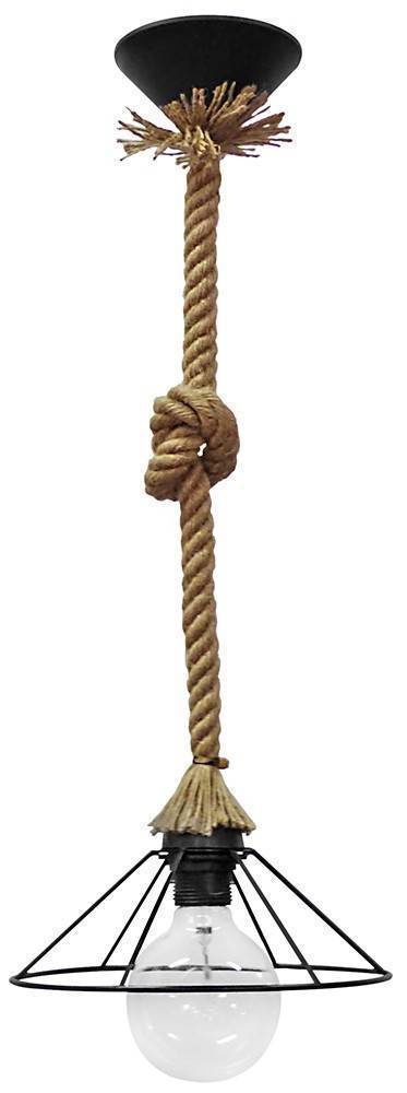 HERONIA LIGHTING ΦΩΤΙΣΤΙΚΟ ΟΡΟΦΗΣ HERONIA LIGHTING UT-350Κ Φ30 ROPE ΠΛΑΣΤΙΚΟ/ΣΧΟΙΝΙ ΜΑΥΡΟ/ΜΠΕΖ 60X30CM