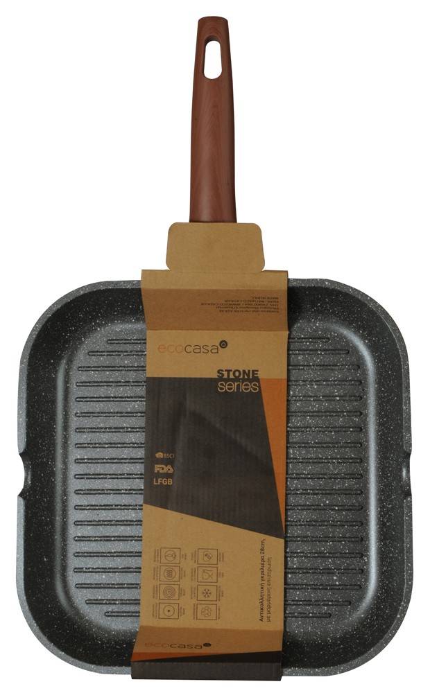 ESTIA ΓΚΡΙΛΙΕΡΑ ESTIA STONE SERIES ΑΝΤΙΚΟΛΛΗΤΙΚΟ (28CM)