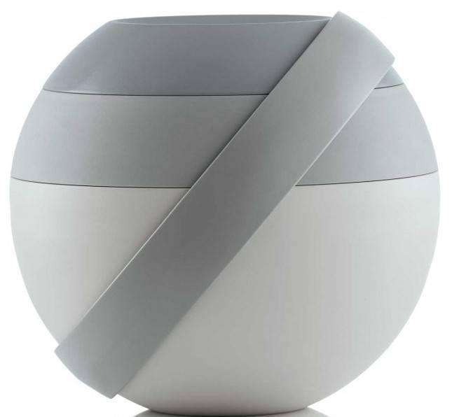 ΔΟΧΕΙΟ ΦΑΓΗΤΟΥ GUZZINI ΖΕRΟ LUΝCΗ ΒΟΧ ΑΚΡΥΛΙΚΟ ΓΚΡΙ 780ML 16.8X14.4CM