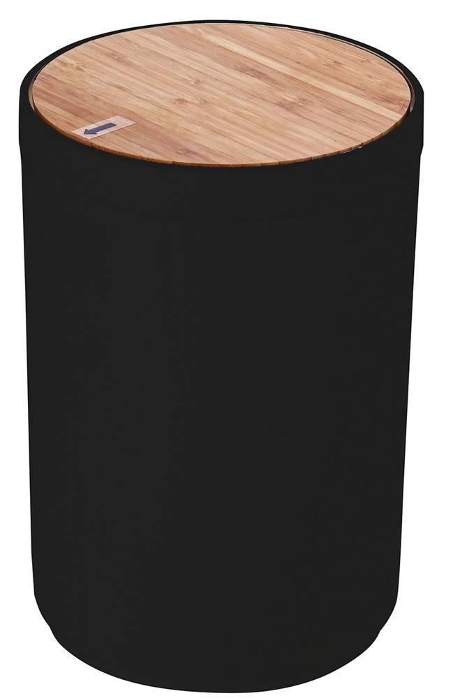 ESTIA ΧΑΡΤΟΔΟΧΕΙΟ ESTIA BAMBOO ΠΛΑΣΤΙΚΟ ΜΑΥΡΟ 5LT 18X26CM