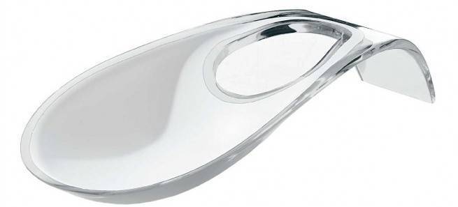 ΒΑΣΗ ΚΟΥΤΑΛΑΣ GUZZINI ΤWΟ-ΤΟΝΕ ΛΕΥΚΟ ΑΚΡΥΛΙΚΟ 24X11Χ4,5CM GUZZINI