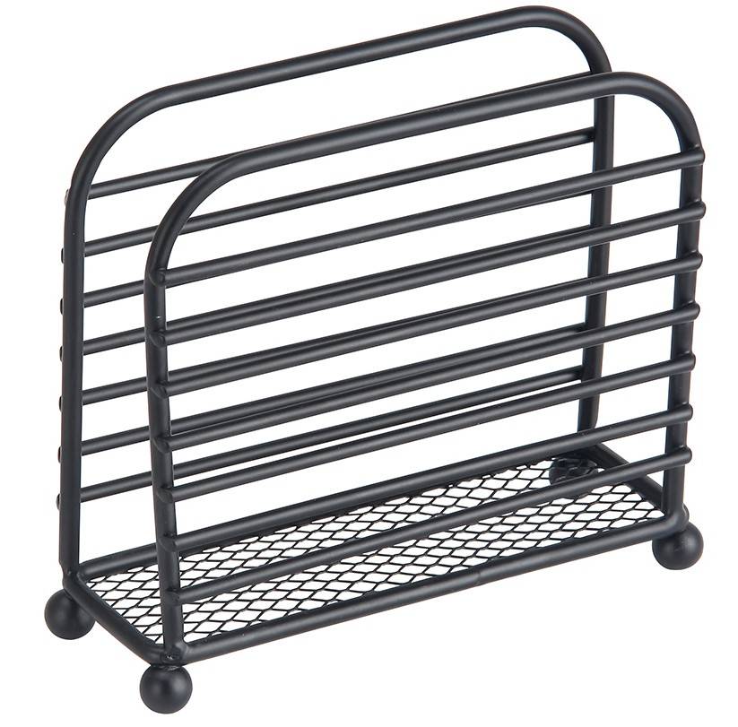 ΧΑΡΤΟΠΕΤΣΕΤΟΘΗΚΗ ESTIA ΜΕΤΑΛΛΟ ΜΑΥΡΟ 11X4X11 CM ESTIA