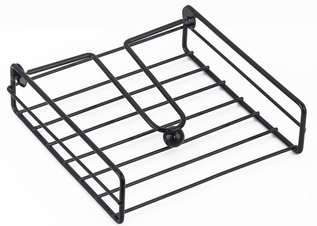 ΧΑΡΤΟΠΕΤΣΕΤΟΘΗΚΗ ESTIA ΜΕΤΑΛΛΟ ΑΝΟΙΧΤΗ ΜΑΥΡΟ 19X19X5 CM