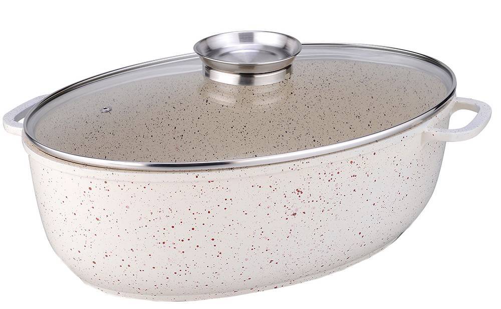 ΓΑΣΤΡΑ NAVA TERRESTRIAL ΚΕΡΑΜΙΚΗ ΑΝΤΙΚΟΛΛΗΤΙΚΗ ΑΛΟΥΜΙΝΙΟΥ ΟΒΑΛ (12.8X38X25CM) NAVA