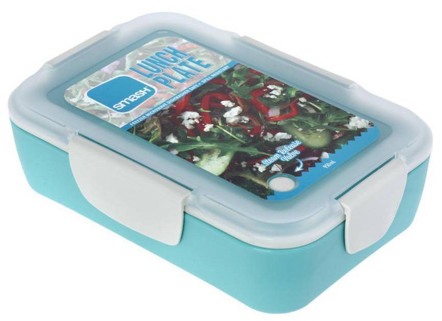 ΦΑΓΗΤΟΔΟΧΕΙΟ SMASH PLATE ΠΛΑΣΤΙΚΟ ΤΥΡΚΟΥAΖ ΜΕ ΚΑΠΑΚΙ 1000ML SMASH