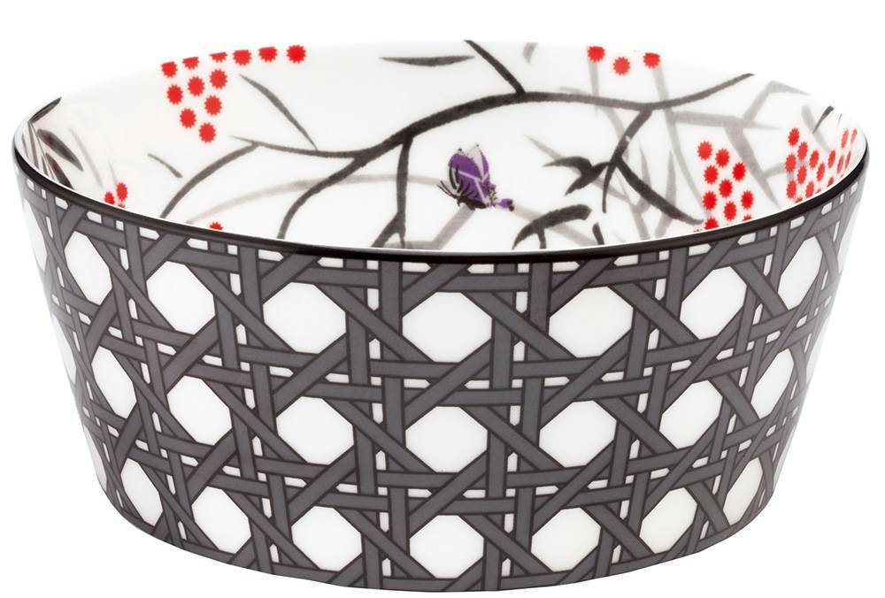 ΜΠΟΛ DESIGNED FOR LIVING TREE OF LIFE ΠΟΡΣΕΛΑΝΗ ΓΚΡΙ (15Χ6CM)