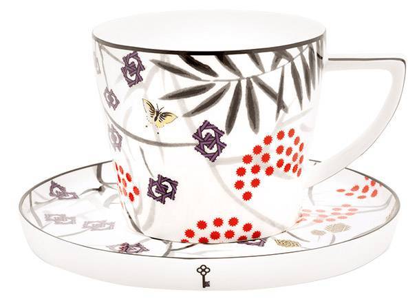 ΦΛΥΤΖΑΝΙ ΤΣΑΓΙΟΥ DESIGNED FOR LIVING ΛΕΥΚΟ ΓΚΡΙ ΠΟΡΣΕΛΑΝΗ (300ML) SIA