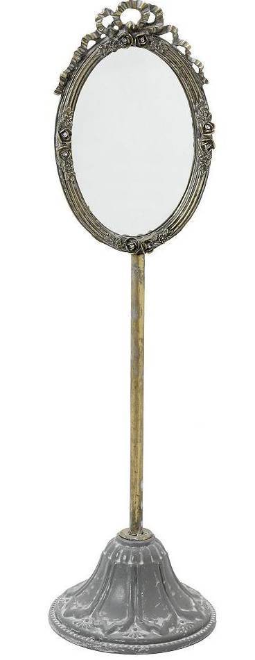 ΚΑΘΡΕΦΤΗΣ ESPIEL ΕΠΙΤΡΑΠΕΖΙΟΣ ΜΕΤΑΛΛΟ ΓΚΡΙ 13,2Χ13,2Χ49CM ESPIEL