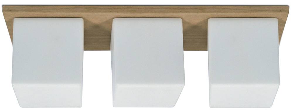 GALLIS ΠΛΑΦΟΝΙΕΡΑ GALLIS LIGHTING WOOD KYVOS III 3ΧE14 11W POLYCARBONATE ΞΥΛΟ 55Χ16,5CM