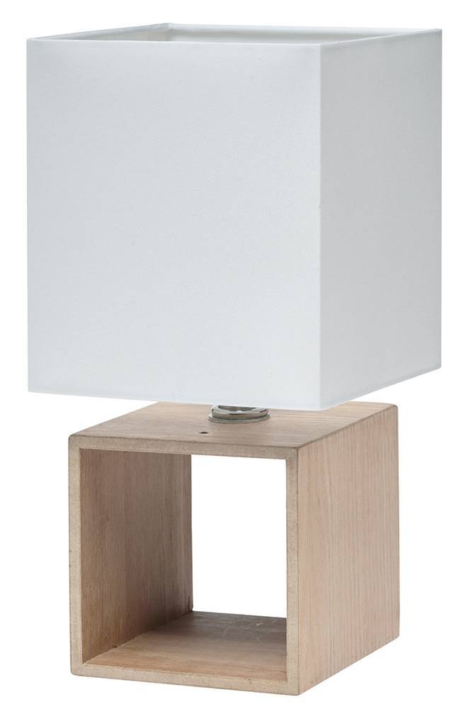 GALLIS ΠΟΡΤΑΤΙΦ WOOD CUBO Ε14 ΛΕΥΚΟ ΚΑΠΕΛΟ 33X16CM ΒΑΣΗ 12X30CM