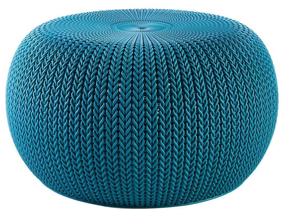 KETER ΣΚΑΜΠΟ KETER KNIT ΠΛΑΣΤΙΚΟ ΜΠΛΕ 57X57X31CM