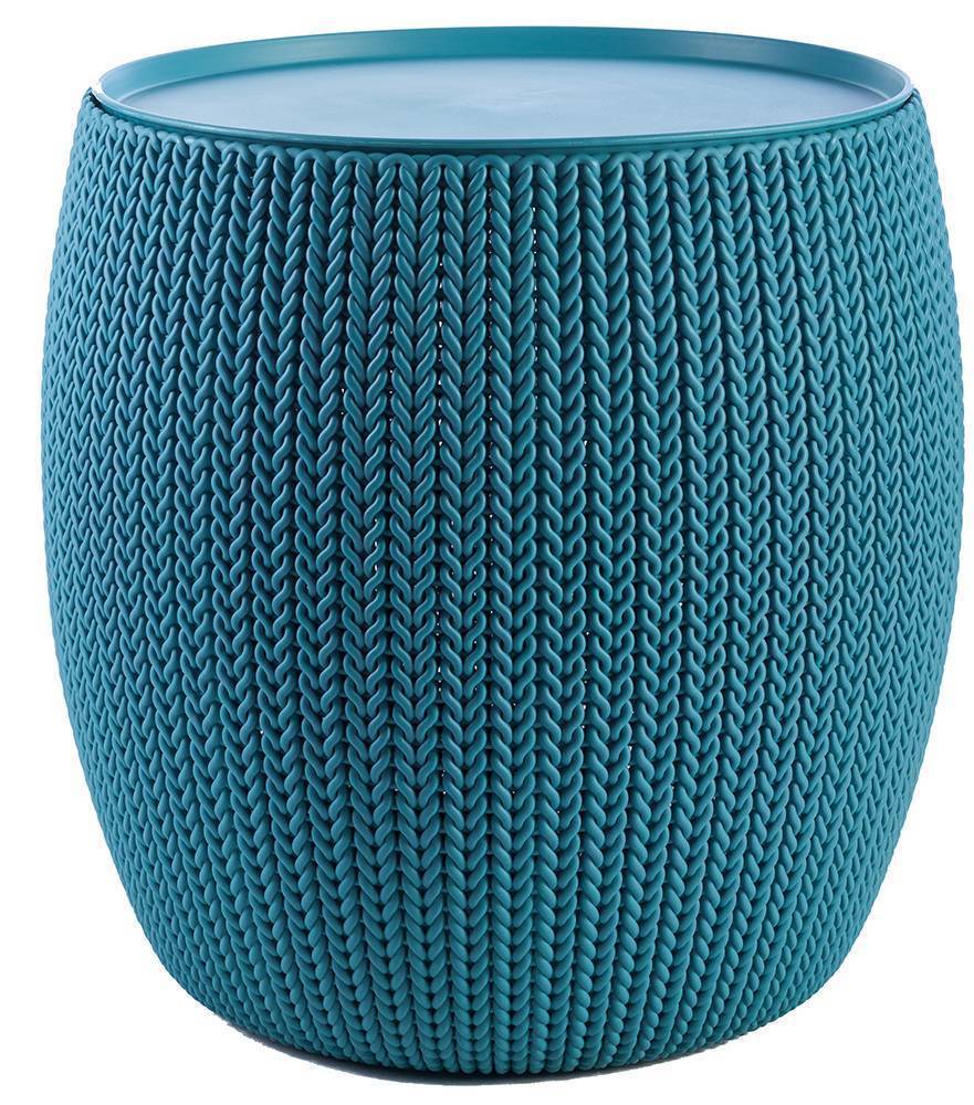 ΤΡΑΠΕΖΙ KETER KNIT ΠΛΑΣΤΙΚΟ ΜΠΛΕ 40,6X40,6X41,3CM