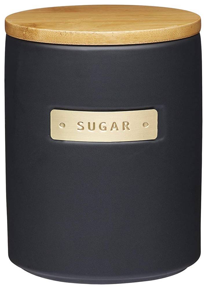 ΔΟΧΕΙΟ ΖΑΧΑΡΗΣ KITCHEN CRAFT ΚΕΡΑΜΙΚΟ ΜΕ ΞΥΛΙΝΟ ΚΑΠΑΚΙ 1LT KITCHEN CRAFT