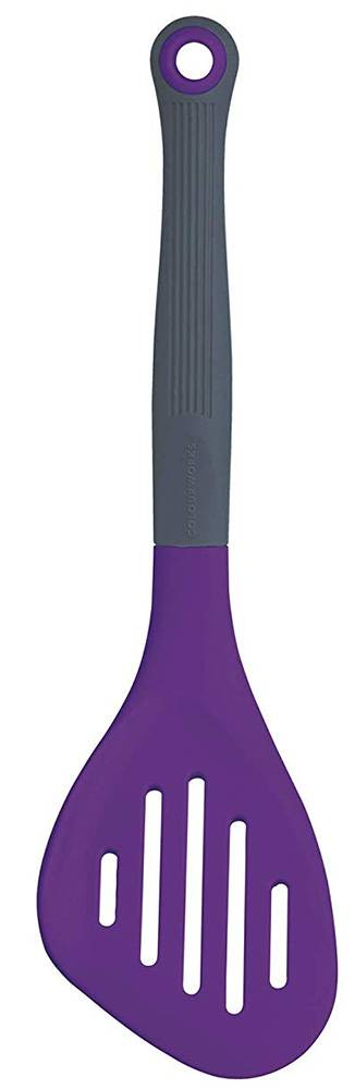 ΣΠΑΤΟΥΛΑ ΤΡΥΠΗΤΗ KITCHEN CRAFT COLOURWORKS BRIGHTS ΣΙΛΙΚΟΝΗ PLUM ΜΩΒ 28,5CM KITCHEN CRAFT