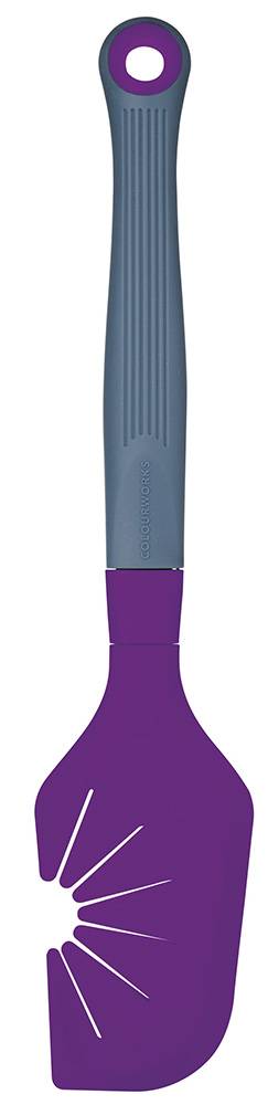 ΣΠΑΤΟΥΛΑ ΚΑΘΑΡΙΣΤΗΣ ΑΥΓΟΔΑΡΤΗ KITCHEN CRAFT COLOURWORKS BRIGHTS ΣΙΛΙΚΟΝΗ PLUM ΜΩΒ 29CM