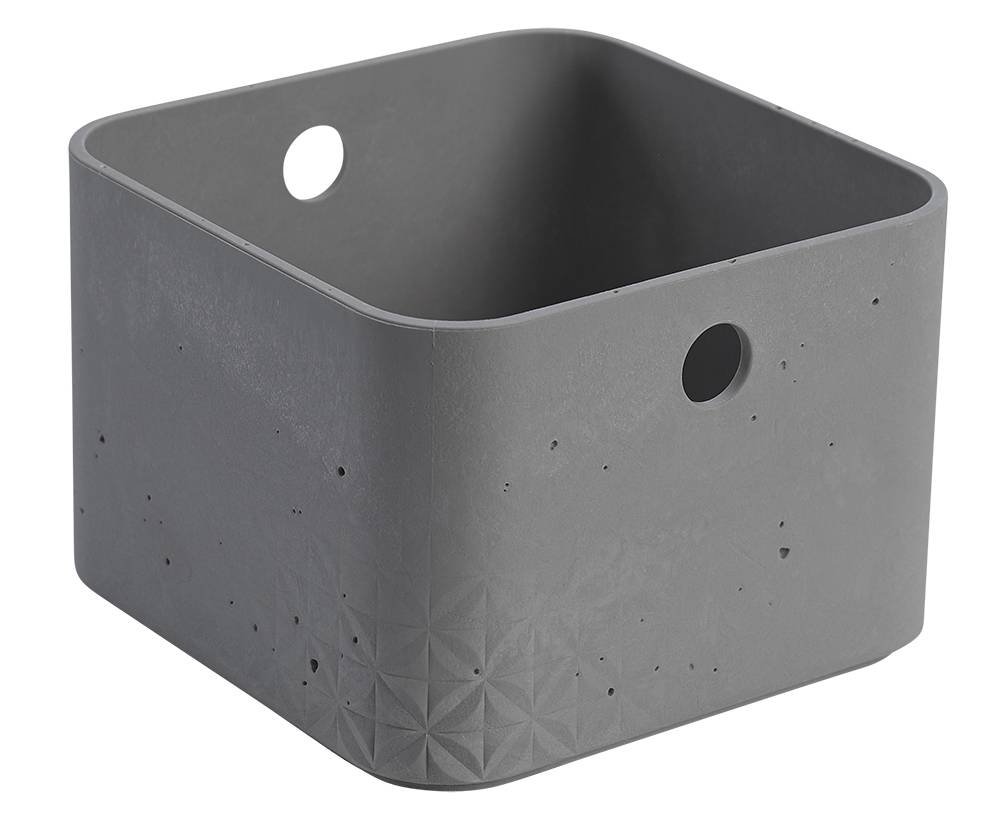 CURVER ΚΟΥΤΙ ΑΠΟΘΗΚΕΥΣΗΣ CURVER KETER BETON HALF CUBE ΠΛΑΣΤΙΚΟ 3L - 17X17X13CM