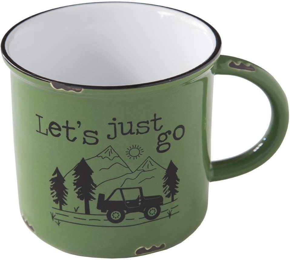 ΚΟΥΠΑ NATURAL LIFE CAMP ΚΕΡΑΜΙΚΗ LETS JUST GO ΠΡΑΣΙΝΟ 480ML NATURAL LIFE