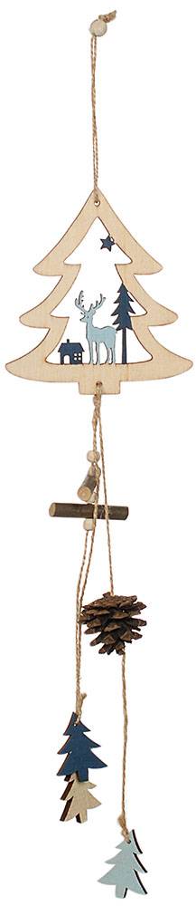 ΧΡΙΣΤΟΥΓΕΝΝΙΑΤΙΚΟ ΣΤΟΛΙΔΙ CHRISTMAS ΧΡΥΣΟ ΔΕΝΤΡΟ ΞΥΛΟ 14CM CHRISTMAS COLLECTION