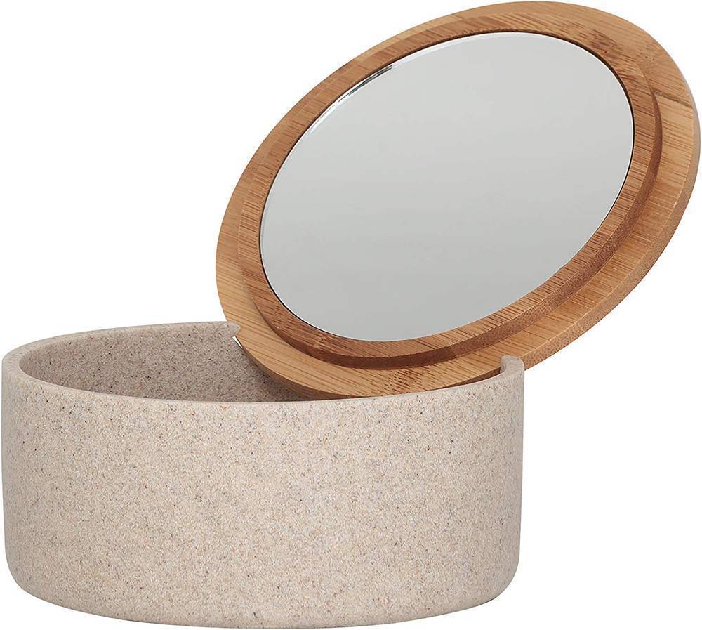 ΚΟΥΤΙ ΚΑΛΛΥΝΤΙΚΩΝ SEALSKIN GRACE POLYRESIN BAMBOO ΜΠΕΖ (13.3X13.3X6.5CM)