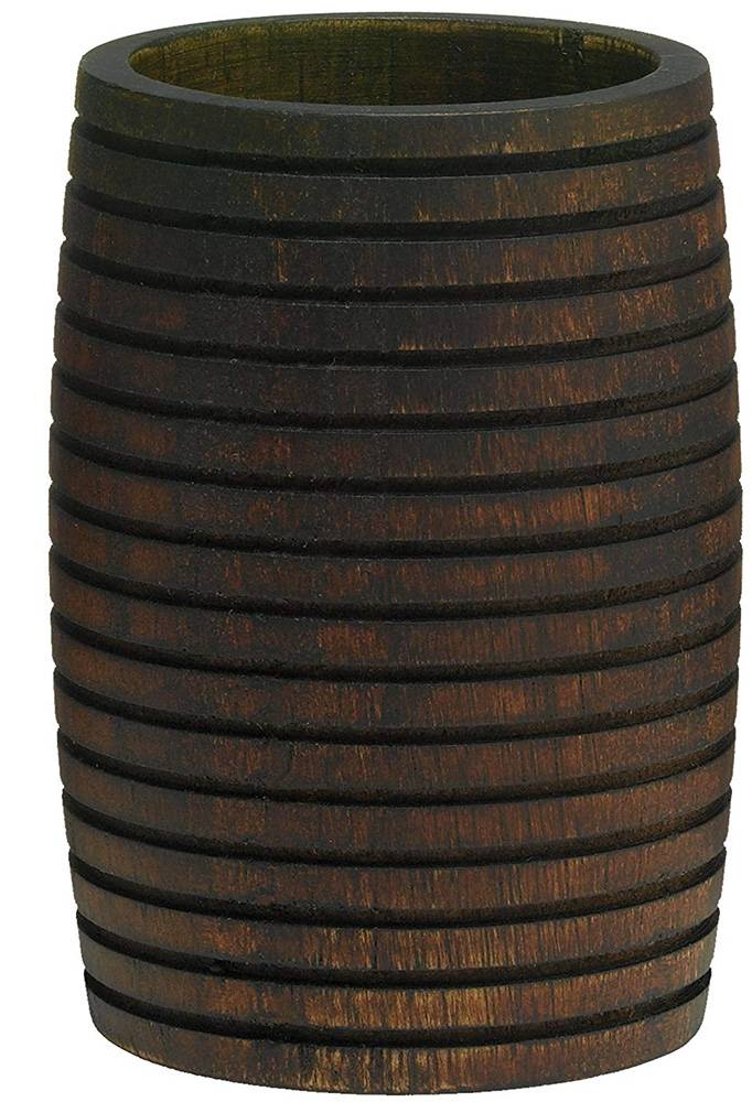 ΠΟΤΗΡΟΘΗΚΗ SEALSKIN NATIVE ΞΥΛΟ ΚΑΦΕ (7.3X7.3X10.1CM)