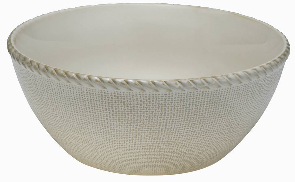 ΣΑΛΑΤΙΕΡΑ HOME FASHION ACCESSORIES CANVAS ΚΡΕΜ 27,4X27,4X11CM