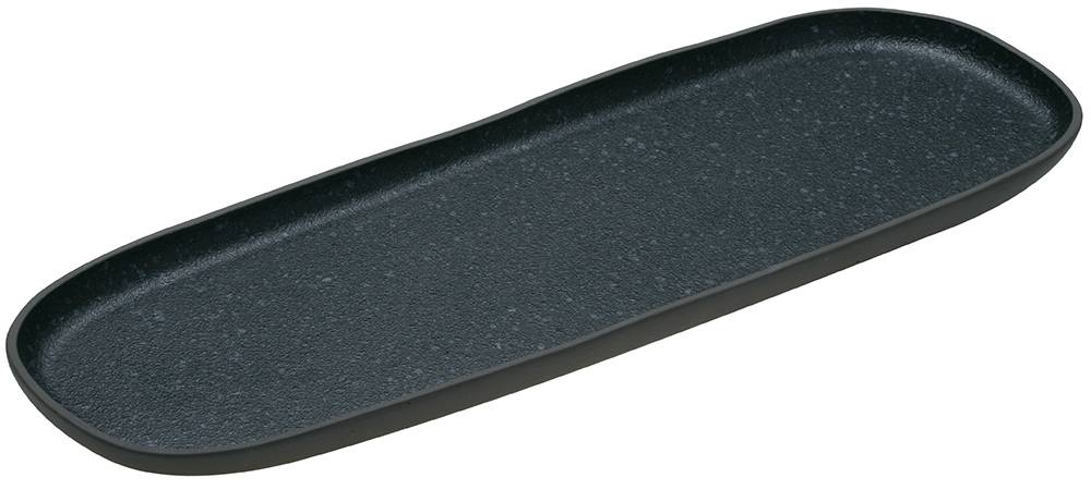 HOME FASHION ACCESSORIES ΠΙΑΤΕΛΑ HOME FASHION ACCESSORIES GRANITE ΟΒΑΛ ΠΟΡΣΕΛΑΝΗ ΜΠΛΕ 50,5X18X2CM
