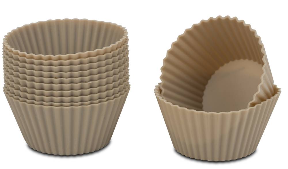 ΦΟΡΜΕΣ NAVA MISTY CUPCAKES ΣΤΡΟΓΓΥΛΕΣ ΑΠΟ ΣΙΛΙΚΟΝΗ 12ΤΜΧ 3.5X6.5X6.5CM