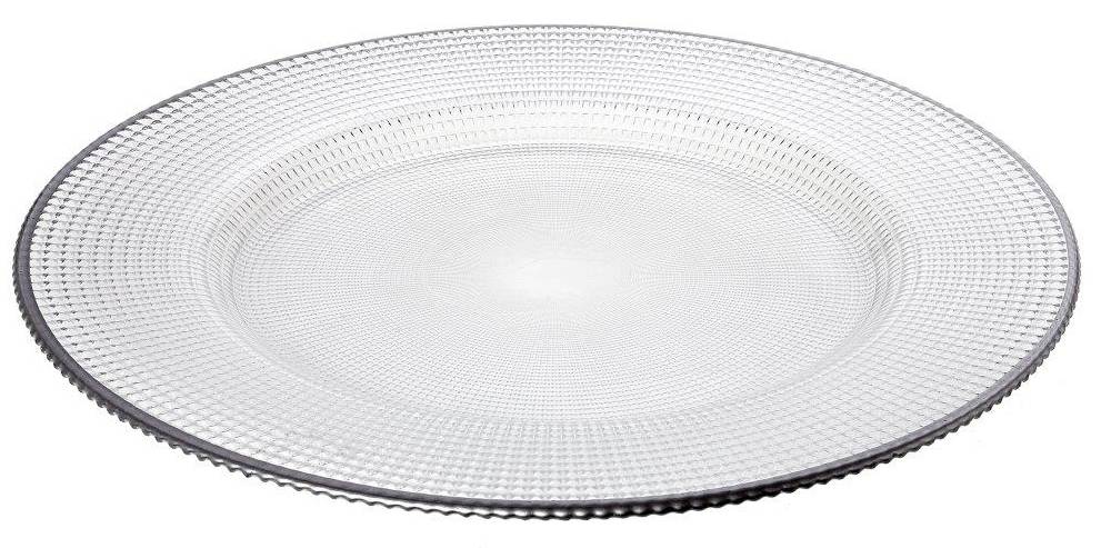 ΠΙΑΤΕΛΑ CRYSPO TRIO PERGE PLATIN ΣΤΡΟΓΓΥΛΗ ΓΥΑΛΙ 33CM