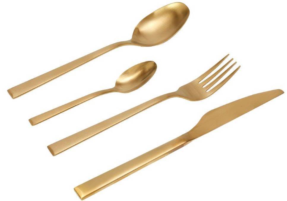 ΣΕΤ ΜΑΧΑΙΡΟΠΙΡΟΥΝΑ CRYSPO TRIO DURABLE GOLD MATT 3MM (24ΤΜΧ)