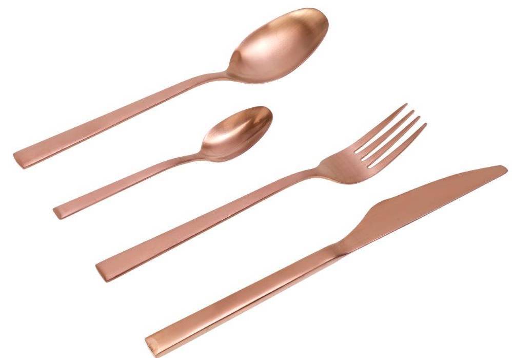 ΣΕΤ ΜΑΧΑΙΡΟΠΙΡΟΥΝΑ CRYSPO TRIO DURABLE ROSEGOLD MATT 3MM (24ΤΜΧ) CRYSPO TRIO