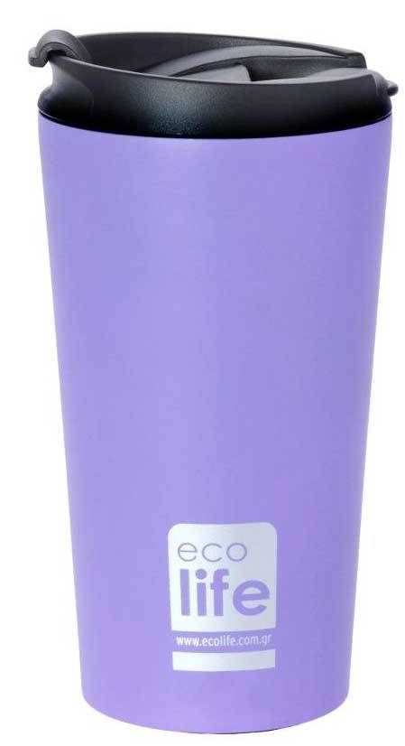 ΠΟΤΗΡΙ ΘΕΡΜΟΣ ECOLIFE LILAC MATTE (370ML) ECOLIFE