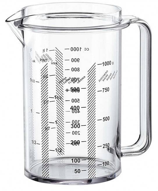 ΔΟΣΟΜΕΤΡΗΤΗΣ GUZZINI ΜΕΖΟΥΡΑ ΑΚΡΥΛΙΚΟ 1000ΜL GUZZINI