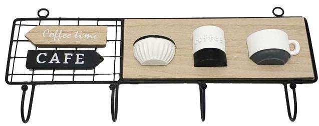 MARVA ΚΡΕΜΑΣΤΡΑ MARVA CΟFFΕΕ ΤΙΜΕ 4ΘΕΣΕΩΝ ΞΥΛΟ 40Χ4.2Χ17.5CM