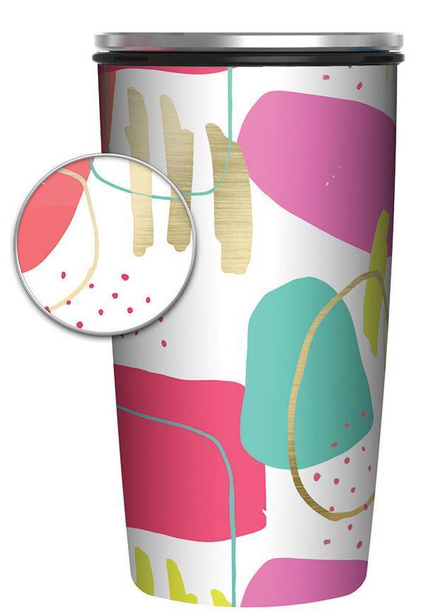 BAMBOO ΠΟΤΗΡΙ ΘΕΡΜΟΣ BAMBOO SLIDECUP POP MODERN - GOLD BAMBOO INOX (420ML)