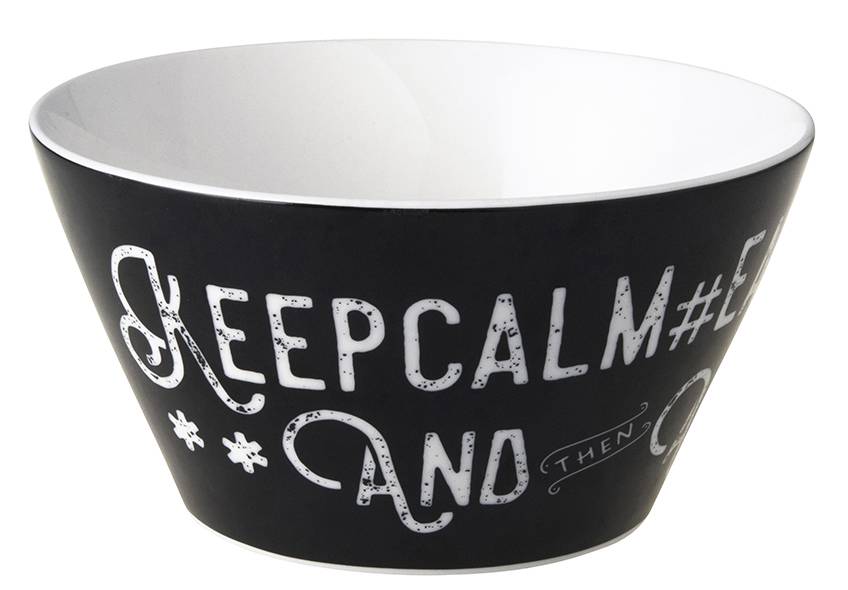 ΜΠΟΛ DUTCH ROSE FUN BLACK ΠΟΡΣΕΛΑΝΗ ΑΣΠΡΟΜΑΥΡΟ 14CM