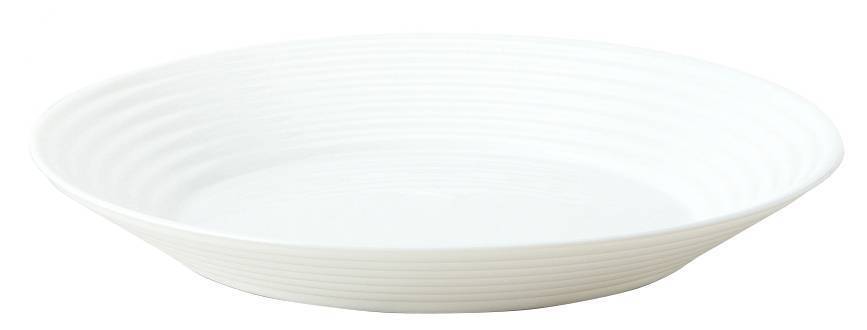 LUMINARC ΠΙΑΤΟ ΒΑΘΥ LUMINARC HARENA ΣΤΡΟΓΓΥΛΟ ΛΕΥΚΟ (23CM)