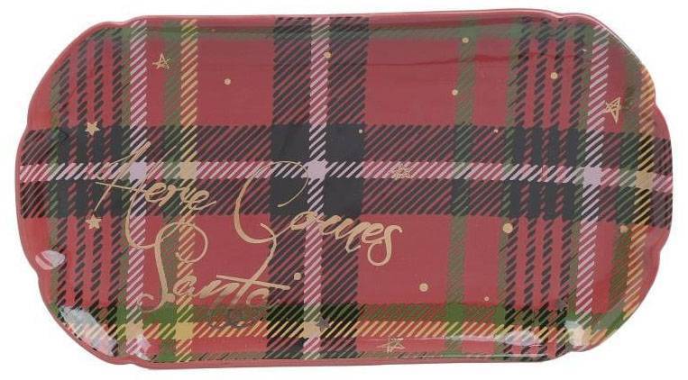 ΠΙΑΤΕΛΑ ΧΡΙΣΤΟΥΓΕΝΝΙΑΤΙΚΗ INART ΚΕΡΑΜΙΚΟ KOKKINO 32X17Χ2CM INART