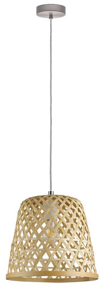 EGLO ΦΩΤΙΣΤΙΚΟ ΟΡΟΦΗΣ EGLO 43113 NICKEL-M/NATUR 'KIRKCOLM' 110X30CM