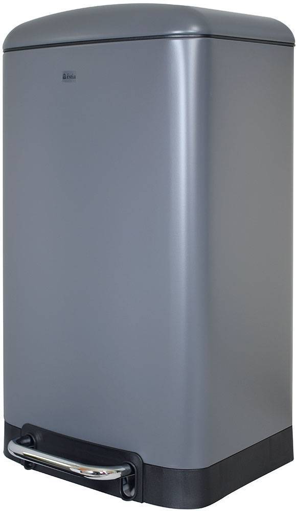 ΚΑΔΟΣ ESTIA CLASSIC ΜΕΤΑΛΛΟ ΓΚΡΙ MAT SOFT CLOSE 30L 35X33X60CM ESTIA