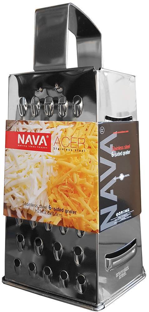 ΤΡΙΦΤΗΣ NAVA ACER ΑΝΟΞΕΙΔΩΤΟ ΑΤΣΑΛΙ 6 ΠΛΕΥΡΕΣ 22CM NAVA