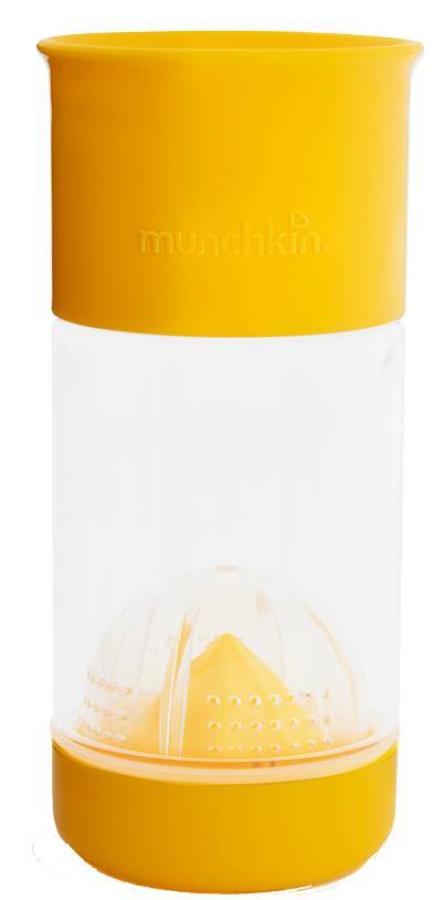 MUNCHKIN ΠΟΤΗΡΙ ΠΑΓΟΥΡΙ MUNCHKIN MIRACLE FRUIT INFUSER ΠΛΑΣΤΙΚΟ ΚΙΤΡΙΝΟ (410ML)