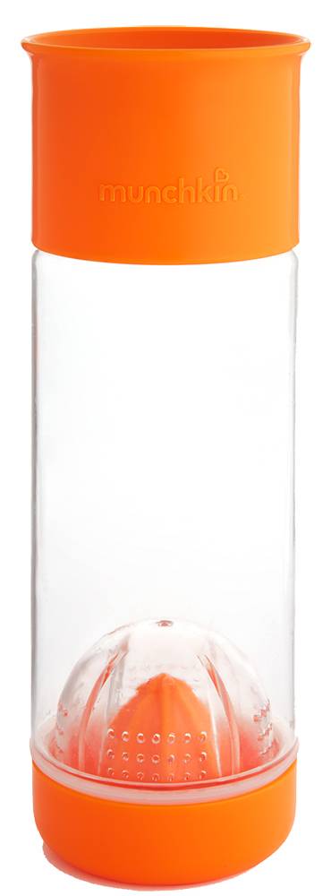 MUNCHKIN ΠΟΤΗΡΙ ΠΑΓΟΥΡΙ MUNCHKIN MIRACLE FRUIT INFUSER ΠΛΑΣΤΙΚΟ ΠΟΡΤΟΚΑΛΙ (590ML)