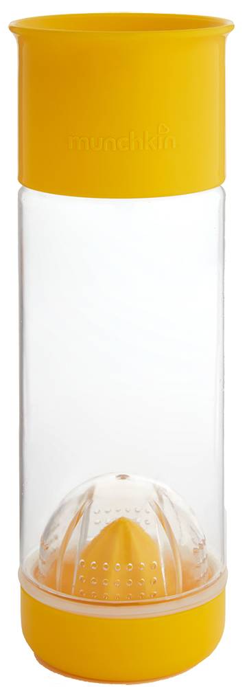 MUNCHKIN ΠΟΤΗΡΙ ΠΑΓΟΥΡΙ MUNCHKIN MIRACLE FRUIT INFUSER ΠΛΑΣΤΙΚΟ ΚΙΤΡΙΝΟ (590ML)