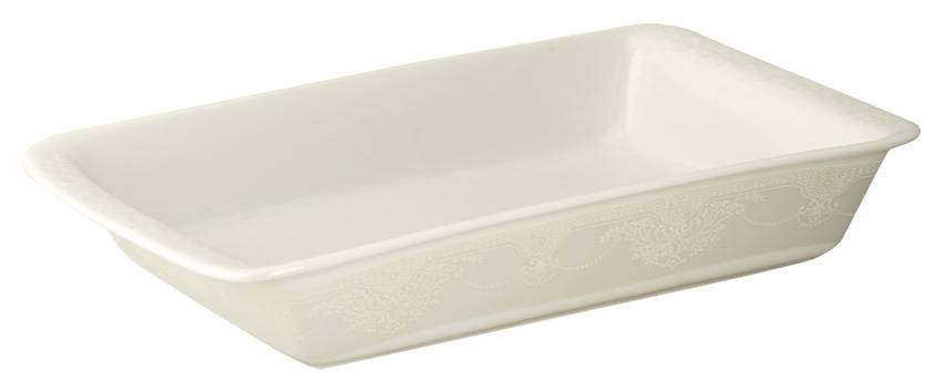 ΤΑΨΙ WM COLLECTION ADELLE ΠΟΡΣΕΛΑΝΗ ΟΡΘΟΓΩΝΙΟ ΛΕΥΚΟ 36Χ22X6CM WM COLLECTION