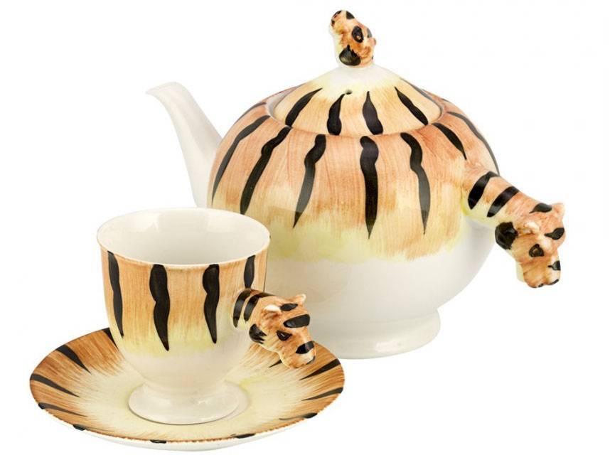 ΣΕΤ ΤΣΑΓΙΟΥ WM COLLECTION Ν.005/Μ93 ΤΙΓΡΗΣ ΠΟΡΣΕΛΑΝΗ ΛΕΥΚΟ 9ΤΜΧ WM COLLECTION