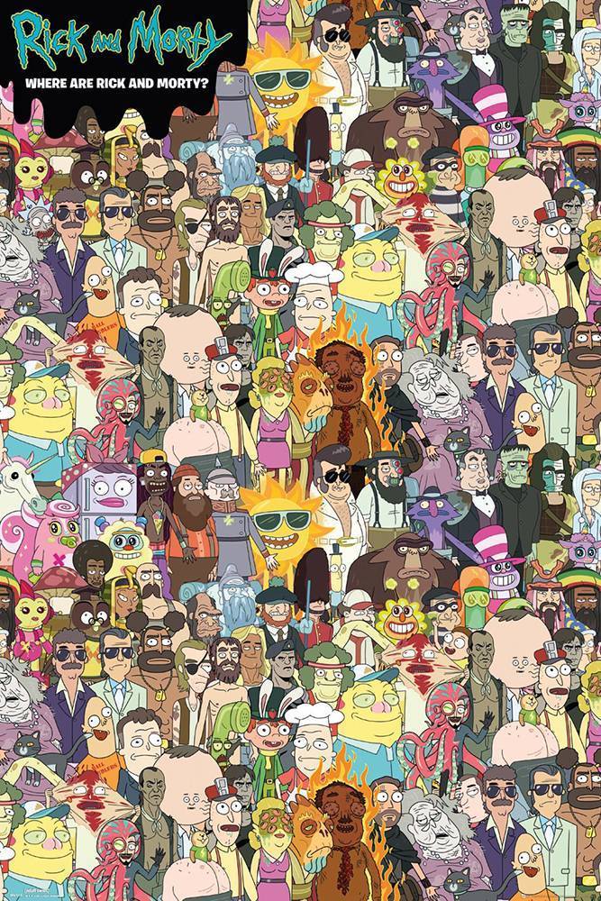 POSTER RICK AND MORTY WHERE ARE (61X91.5CM) GB EYE