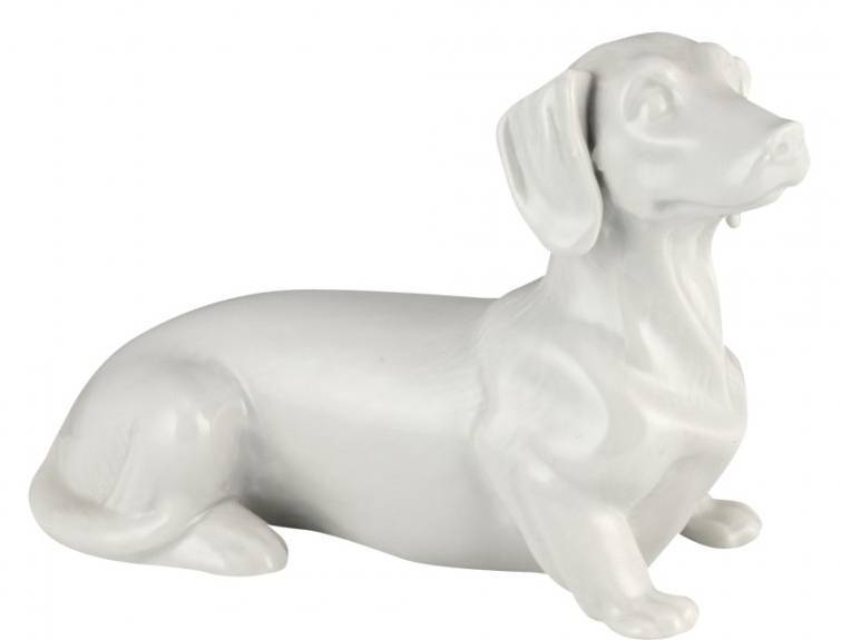 WM COLLECTION ΔΙΑΚΟΣΜΗΤΙΚΟΣ ΣΚΥΛΟΣ WMCOLLECTION TECKEL ΠΟΡΣΕΛΑΝΗ ΛΕΥΚΟ 16Χ8CM