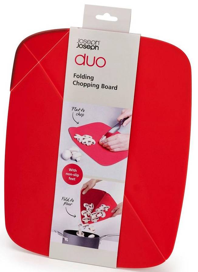 ΒΑΣΗ ΚΟΠΗΣ JOSEPH JOSEPH ΑΝΑΔΙΠΛΟΥΜΕΝΗ ΠΛΑΣΤΙΚΟ ΚΟΚΚΙΝΟ 1ΤΜΧ 32.5X26X2.6CM