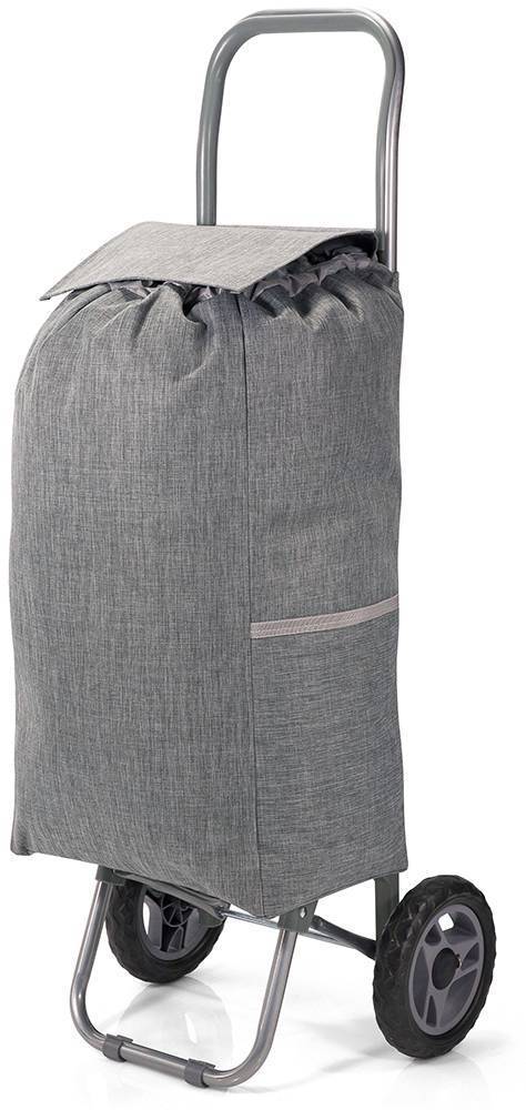 ΚΑΡΟΤΣΙ ΛΑΪΚΗΣ BENZI ΜΕ 2 ΡΟΔΕΣ BZ5584 ΓΚΡΙ 31X56X20CM BENZI